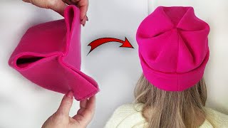 🔥Sew this hat in 5 minutes  Sewing Tips and Tricks [upl. by Nitsud126]