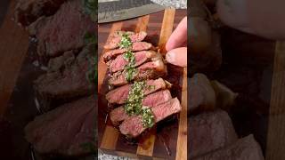 Bife de chorizo con gremolata con jengibre… food steak receta cocina cooking carneargentina [upl. by Anilocin]