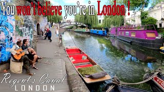 Regents Canal Walk  Londons Little Venice 4K [upl. by Aric]