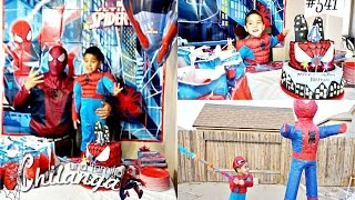 FIESTA DE CUMPLEAÑOS DE SPIDERMAN quotHOMBRE ARAÑAquot  SORPRESA VLOGS DIARIOS 541 [upl. by Hartmann]