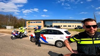 CHAOS MET POLITIE TIJDENS BROMMER MEETING [upl. by Allac]