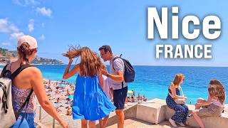 NICE France 4K Walking Tour  BEACH WALK amp more  Captions amp Immersive Sound 4K Ultra HD60fps [upl. by Cohn]