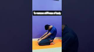 To remove stiffness from your body  trainathome yogapractice yogaroutineankitasharma4801 [upl. by Moser540]