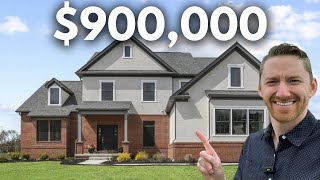 HUGE 5 Bedroom Home For Sale in Pickerington Ohio  Living in Columbus Ohio Suburbs [upl. by Assilev]