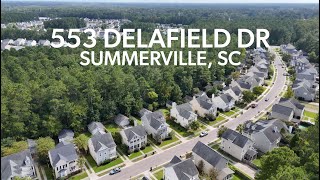 Video Tour  553 Delafield Dr Summerville SC1 Unbranded [upl. by Nemrac]