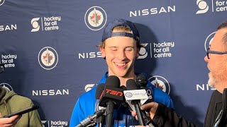 Winnipeg Jets Young Stars prep Chat with Brad Lambert [upl. by Nosyarg938]