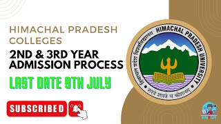 How to Fill  Admission form for 2nd and 3rd year prospectus Fee HPU Colleges Admission in details [upl. by Stannfield408]