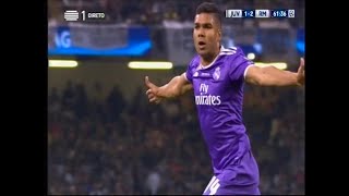 Casemiro 12  Juventus 14 Real Madrid  Liga Campeões 20162017  Final [upl. by Phox]