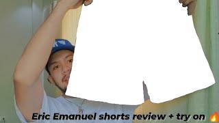 ERIC EMANUEL SHORTS FROM SHOPEE REVIEW  SIZING GUIDE COP OR DROP [upl. by Othelia]