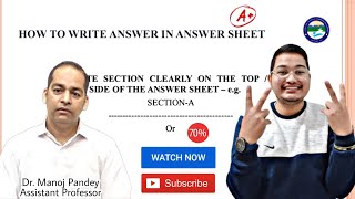 UOU EXAMINATION 2024  HOW TO WRITE A ANSWER IN UOU EXAM 2024  UOU EXAM 2024 [upl. by Salvay]