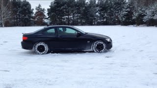 E92 335i xDrive drifting in snow [upl. by Ketty]