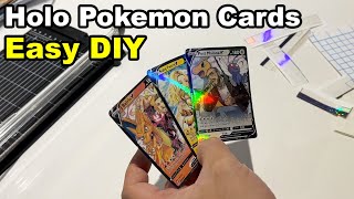 Easy Holographic Pokemon Cards Proxy DIY [upl. by Nikolia]