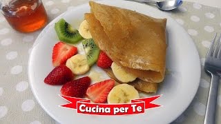 Crepes Dolci Light  Crepe Dietetica  Senza Glutine Gluten Free [upl. by Lyndell]