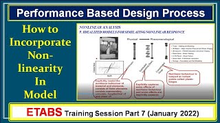 Performance Based Design  Geometric and Material nonlinearity  Nonlinear Analysis in ETABS [upl. by Odelle]