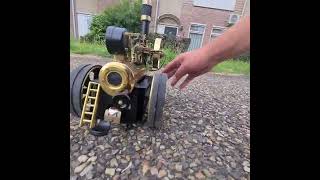 taking the Wilesco D430 portable steam engine for a stroll [upl. by Ban]