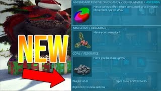 FESTIVE DINO CANDY TITAN NERF amp MORE ARK Patch Notes Winter Wonderland 2018 [upl. by Tegdig]