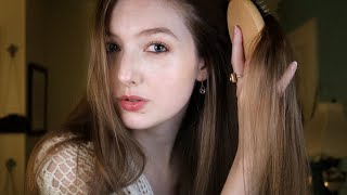 ASMR Brushing My Hair amp Whispering 💗 [upl. by Sollows347]