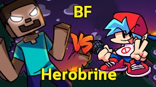 FNF VS Herobrine โคตรโหด🔥 เมื่อ BF ต้องแข่งแร็ปกับ Herobrine [upl. by Airetak293]