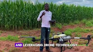 Fall Armyworm FAW control with DJI Agras Drone Integrated Aerial Precision Services [upl. by Aidole550]