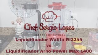 Liquidificador Walita RI2244 vs Liquidificador Arno Power Max 1400 [upl. by Oigaib]