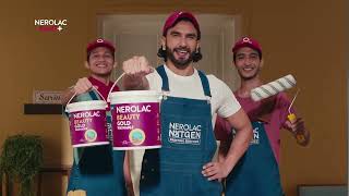 Nerolac Beauty Gold Washable  125x washability paint Ranveer Singh [upl. by Notfilc569]