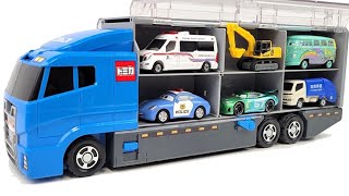 13 Types Cars Tomica ☆ Open Tomica and place it on big Okataduke convoy [upl. by Anaeed]