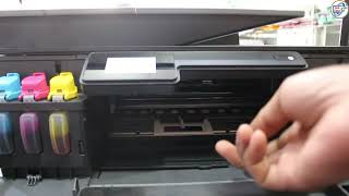 Hp smart tank Printer the carriage isnt moving to the center when you open the doors to change head [upl. by Onifur327]