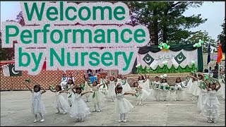 Welcome Performance by Class Nursery on Independence Day Celebrations [upl. by Dualc]