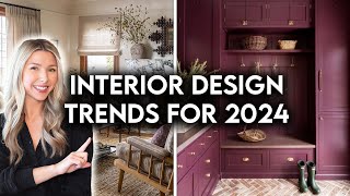 TOP 10 INTERIOR DESIGN  HOME DECOR TRENDS FOR 2024 [upl. by Sausa697]