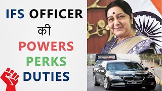 IFS Officer  Indian Foreign Service  Powers Duties Salary  Hindi [upl. by Kidder]