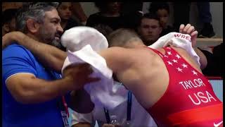 Qualif  FS  92 kg USA  David Morris TAYLOR vs AIN  Abdulrashid SADULAEV [upl. by Gerdeen254]