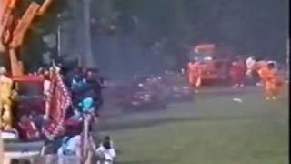 Imola 1989 Gerard Berger Crash LIVE [upl. by Fifine]