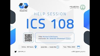 ICS 108 Midterm Help Session  222 [upl. by Nivrek473]