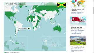 Seterra World 220 Countries and Territories 510 [upl. by Lakym]