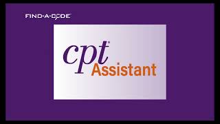 CPT Assistant In FindACode [upl. by Roxana]