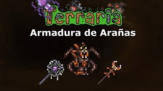 Armadura de arañas nueva armadura de invocadores  Terraria 124 [upl. by Ziladnerb]