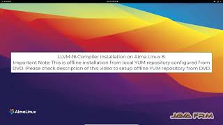 How to install Clang LLVM 16 from DVD and how to compile and run CC on Alma Linux 8 [upl. by Laynad]