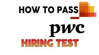 How to Pass PWC IQ and Aptitude Employment Test [upl. by Ahsatak]