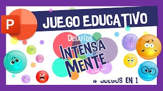 Desafíos Intensamente 🎮  Juego Educativo Interactivo en PowerPoint sobre Emociones 😊😢quot [upl. by Anotyad]