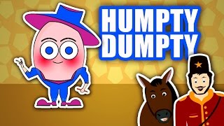 Humpty Dumpty With Lyrics  Classic English Nursery Rhymes For Kids [upl. by Rot672]