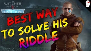 BEST Way To Complete Master Mirror  Whatsoever a Man Soweth Riddle The Witcher 3  Heart of Stone [upl. by Clarita]