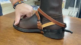 Cómo colocar las correas de espuela vaqueras How to attach Spanish spur straps [upl. by Anoet]