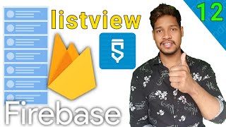 Listview firebase data send and receive activities in sketchwareAauraparti [upl. by Carper]