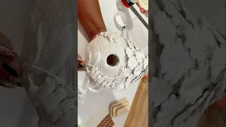 Adding the embellishments clayart clayminiature fairyhouse fairycore decoupage studiovlog art [upl. by Orban]