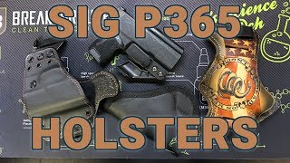 5 Options For Sig P365 Holsters [upl. by Edualc]