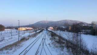 Bahnhof Löbau im WinterLöbau station in the winter [upl. by Fu]