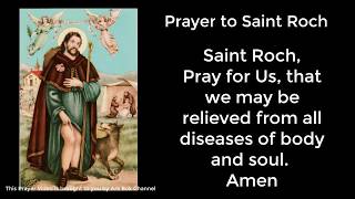 Prayer to Saint Roch  San Roque [upl. by Ledairam994]