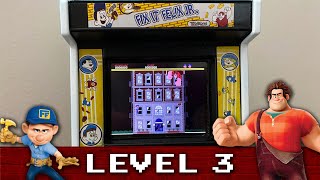 Playing FIXIT FELIX JR Mini Arcade Game  LEVEL 3 [upl. by Barnabas]