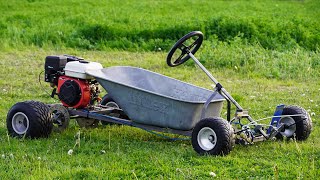 Homemade 200cc WHEELBARROW GoKart [upl. by Ehman360]