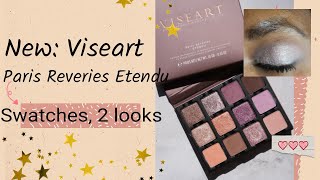 New from Viseart Paris Reveries Etendu Is it melanin friendly Swatches and 2 looks [upl. by Ettennaej661]